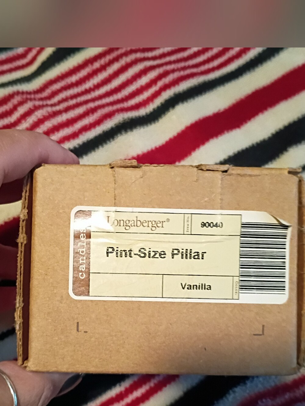 Longaberger Vanilla Pint Piller Candle
